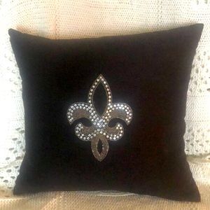 Fleur de Los Rhinestone Pillow